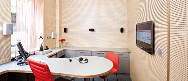 Komplette Ausgestaltung eines Audiometrieraumes